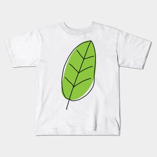 leaf art drawing Kids T-Shirt